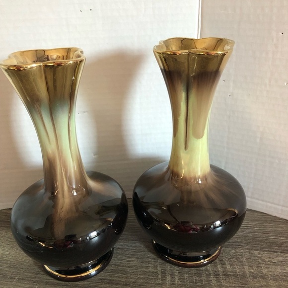 1950s Germany Drip Glaze Vases - Picture 9 of 13